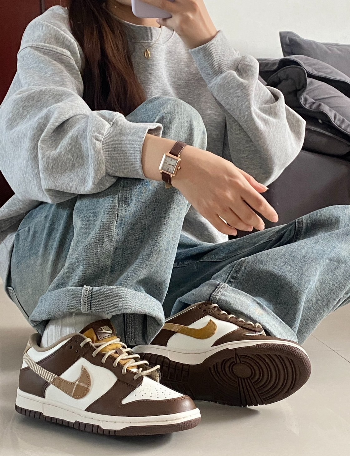 KTQ STORE ‧ Nike Dunk Low GS "Brown Plaid" 可可棕 FV3653-191