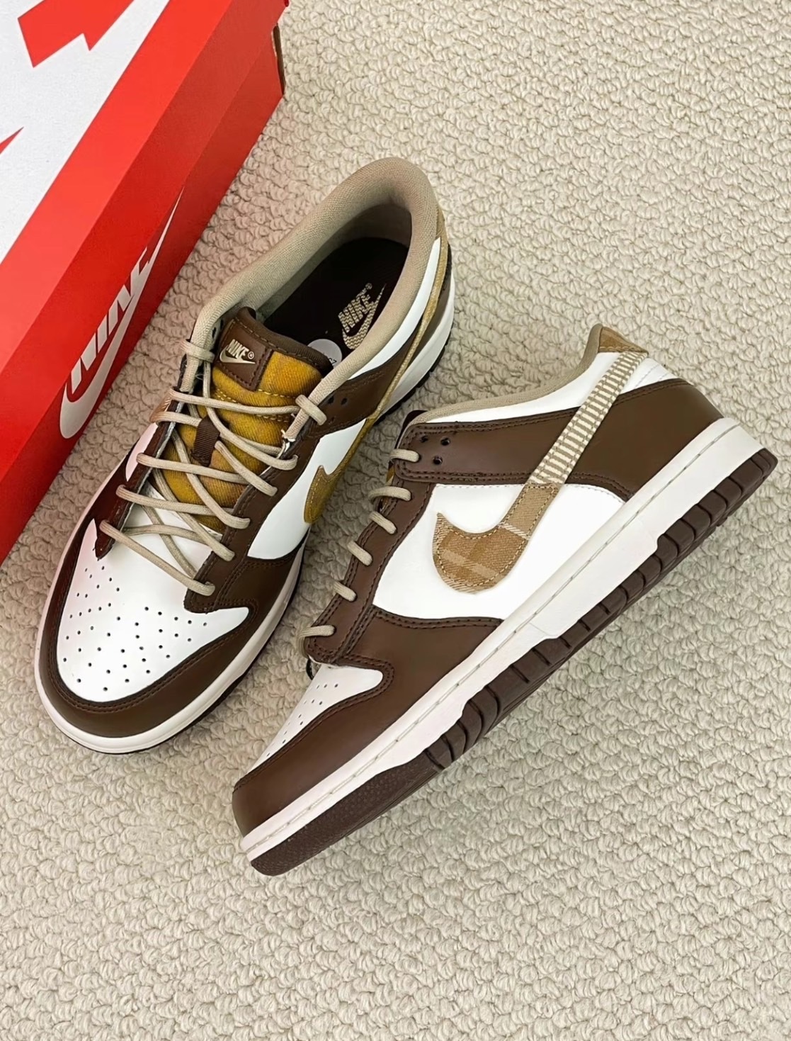 KTQ STORE ‧ Nike Dunk Low GS "Brown Plaid" 可可棕 FV3653-191