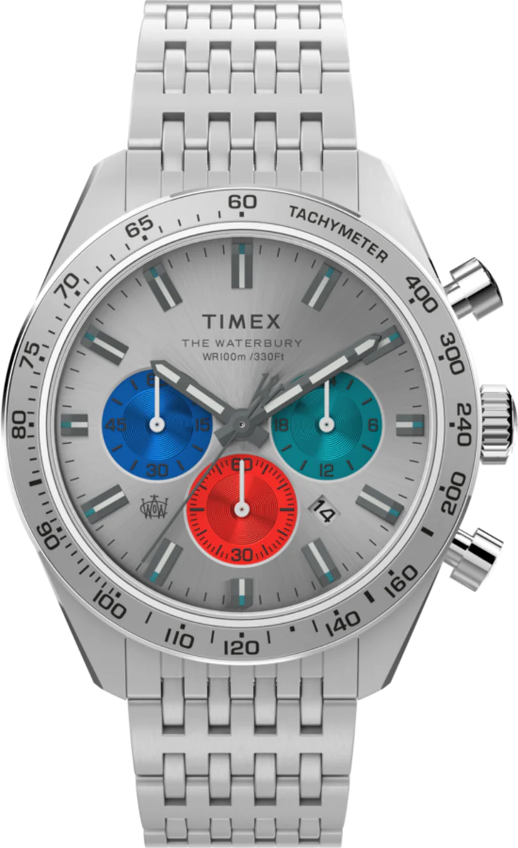 萬年鐘錶 - TIMEX 天美時   經典配置三眼計時男錶 - TW2V42400  錶徑41MM