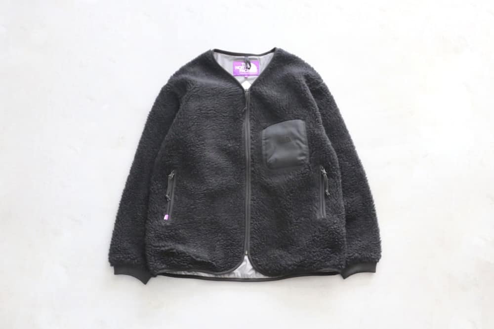 日本 TNF 紫標 Wool Boa WINDSTOPPER Field Cardigan 開襟衫