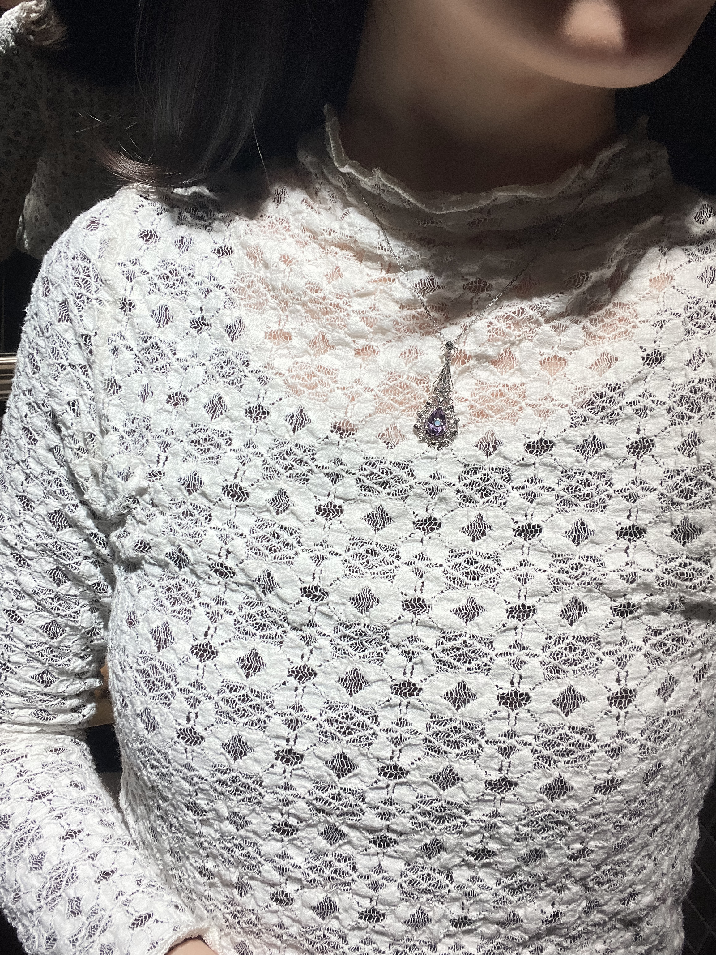 幻夢紫水晶蛋白石墜子OP2129