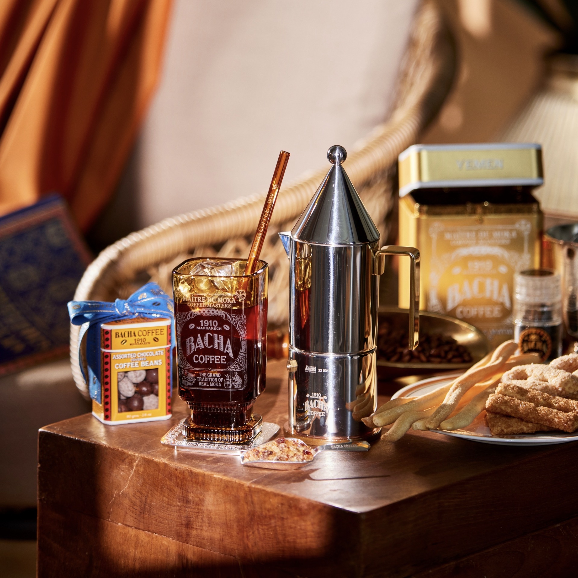 【24H出貨】摩洛哥奢華咖啡BACHA COFFEE原創玻璃吸管