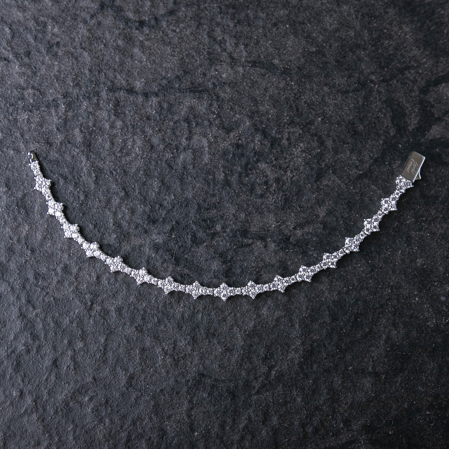 6mm梅花十字架網球手鍊