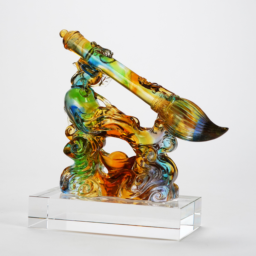 琉璃文昌筆擺件｜開智慧增文運 書房辦公最佳擺飾