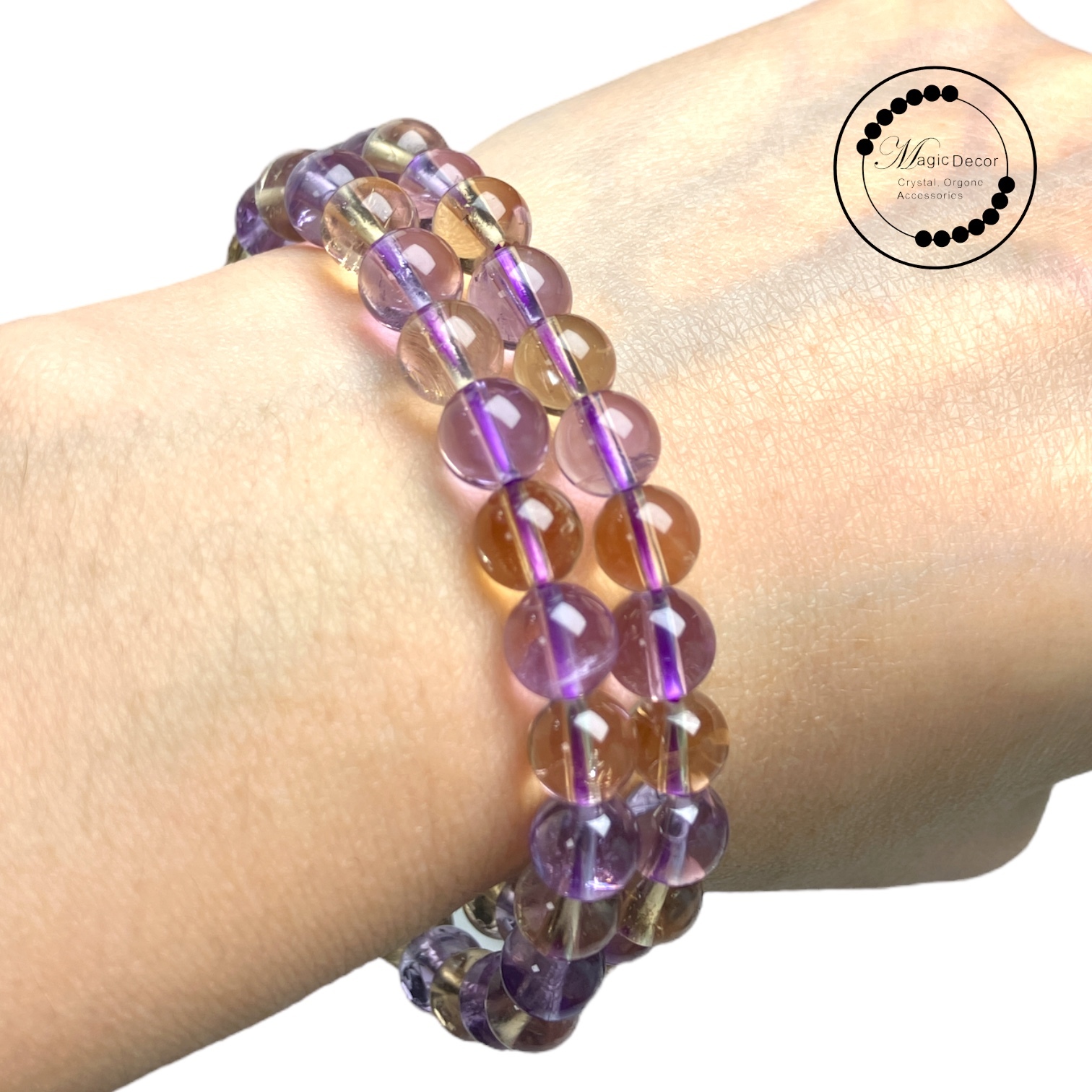 240111-a66 6mm+玻利維亞紫黃晶手串