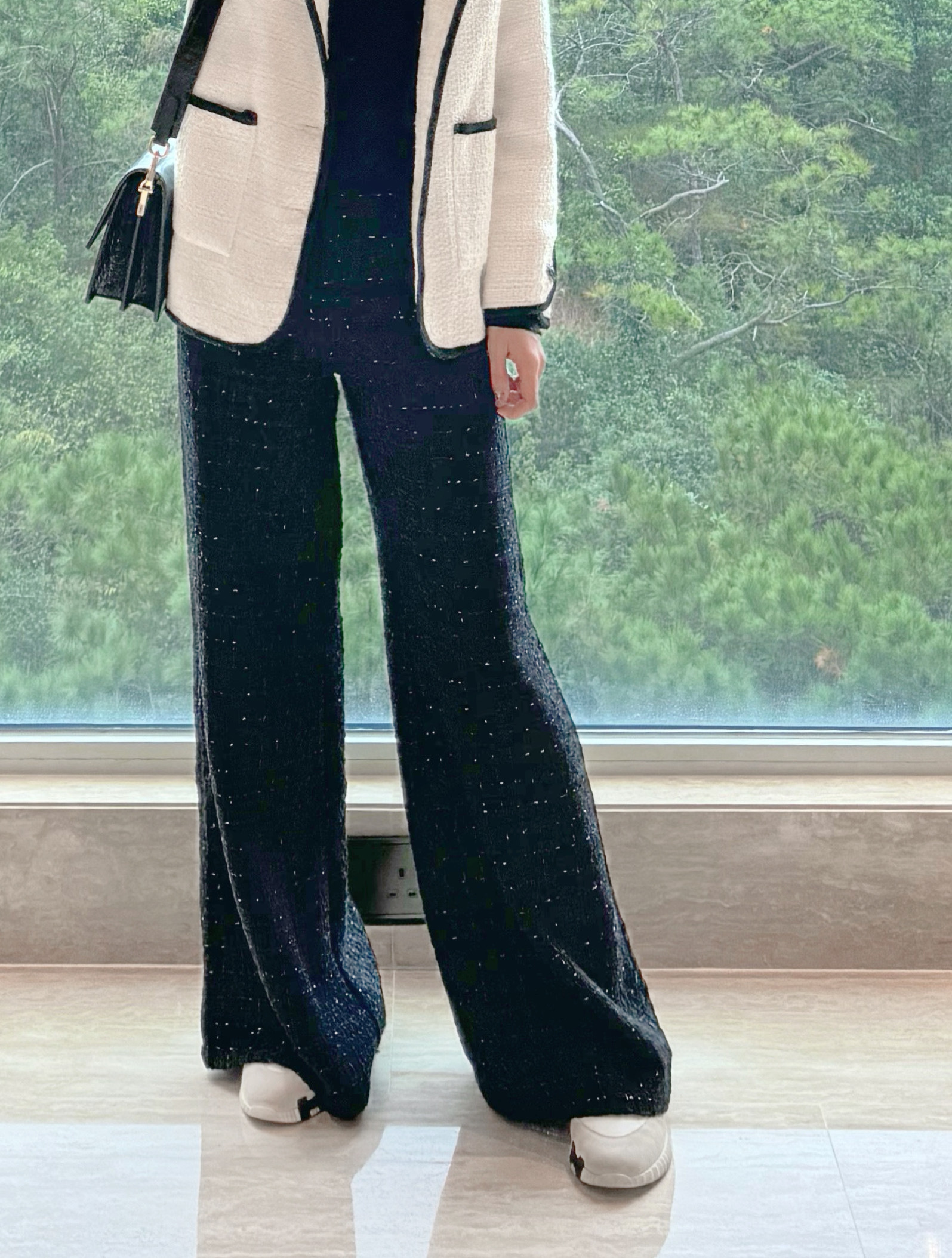 Tweed Wide Led Pants_PT241L022