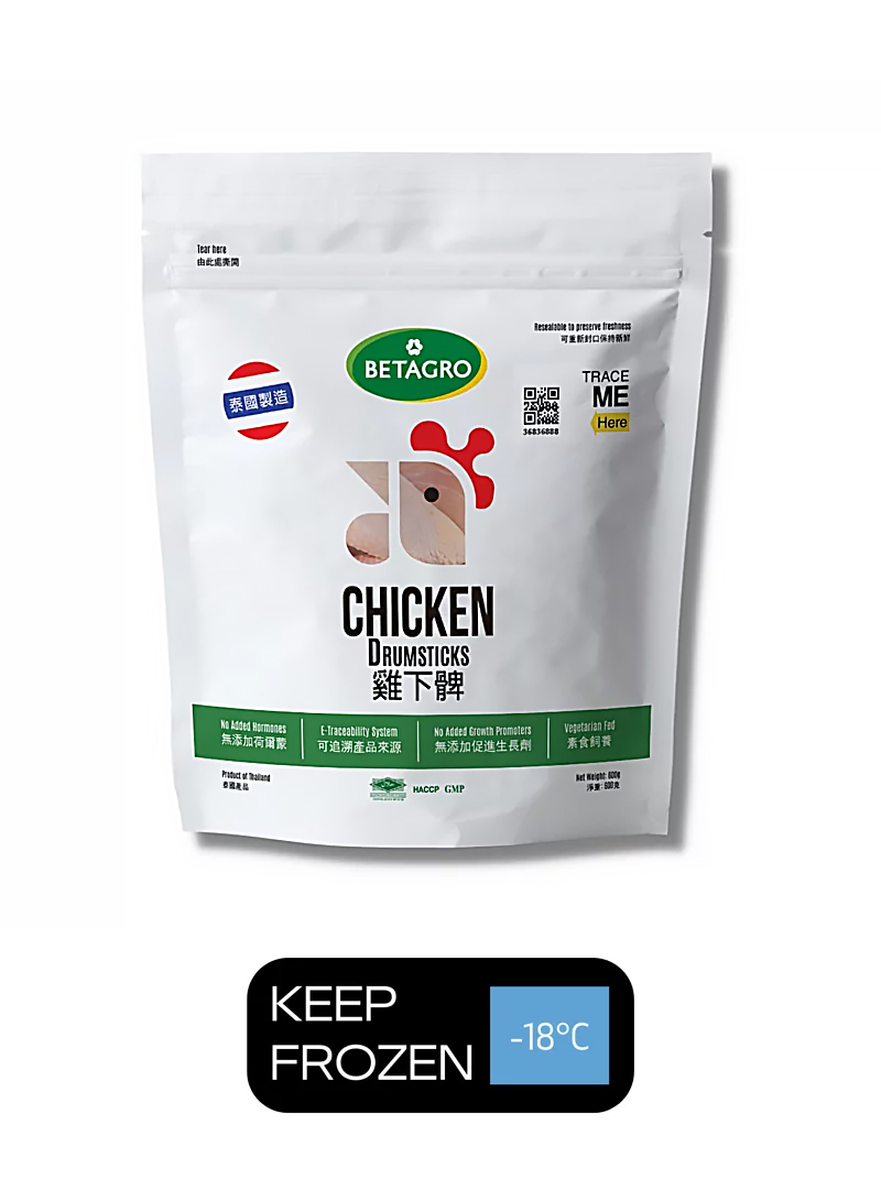 泰國 (Betagro) 無激素雞腿 600克/包 (-18℃)