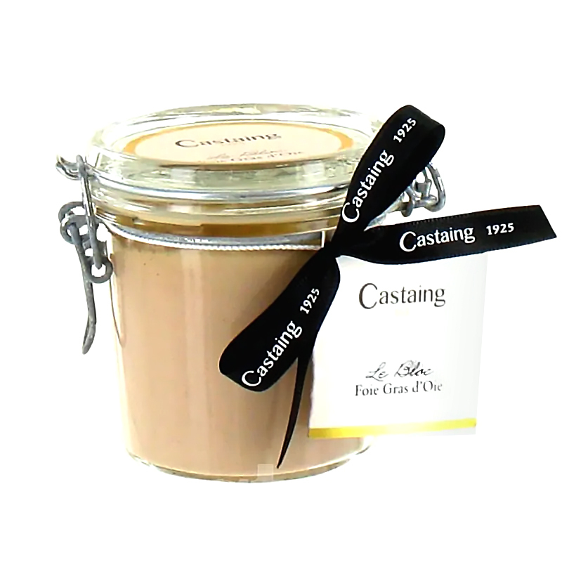 法國  Castaing 鵝肝玻璃樽裝 (鵝肝88%) Bloc Of Goose Foie Gras 180克 / 樽