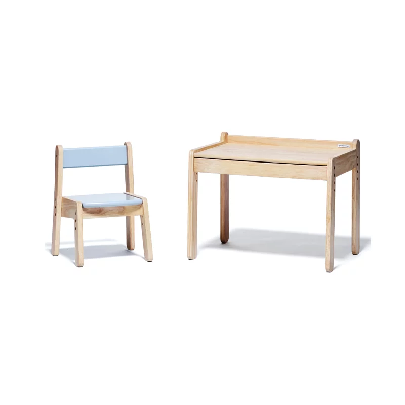 Yamatoya - Norsta 3 幼兒實木書桌椅套裝 (小)