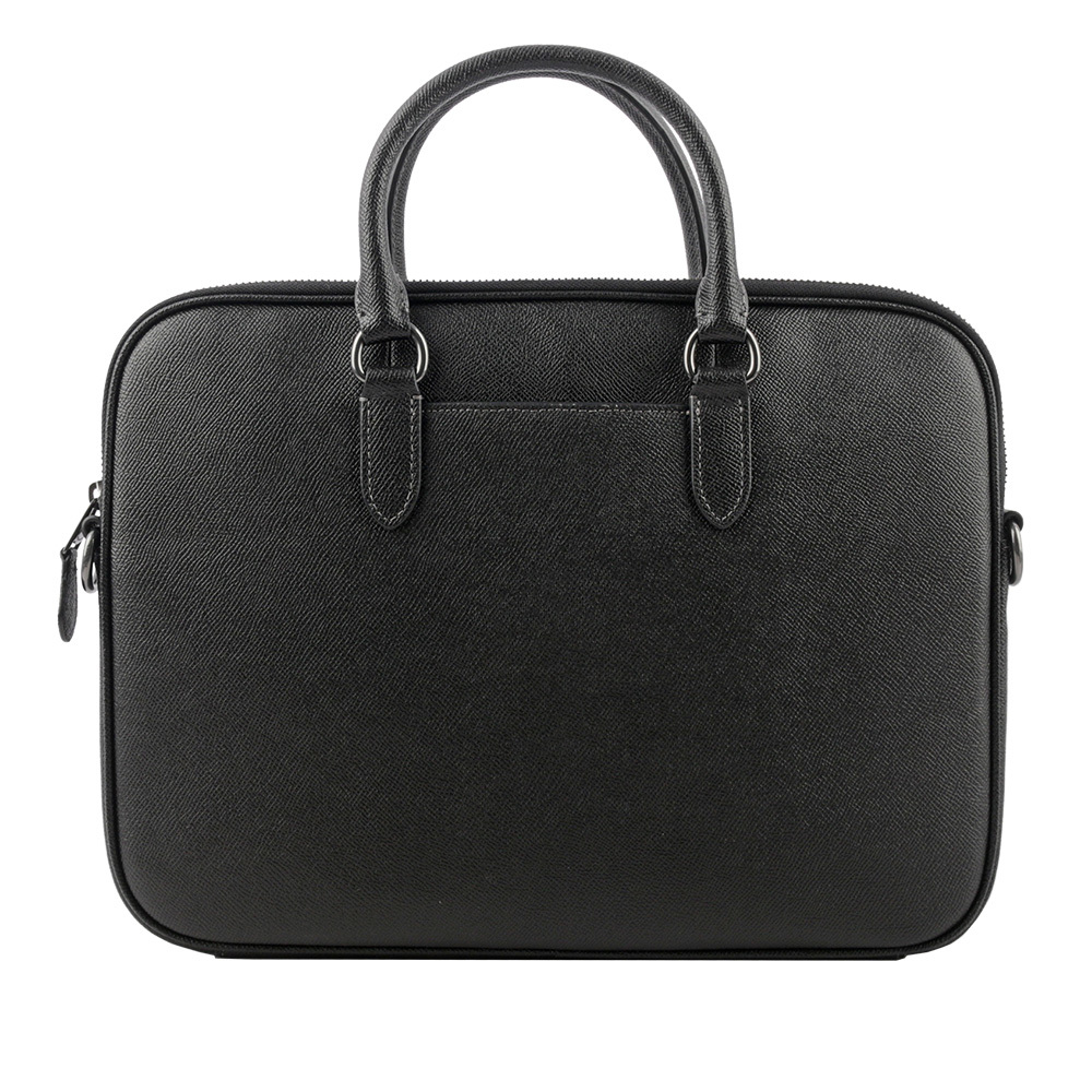 【COACH】Liam 防刮皮革手提/斜背二用公事包(黑色) CJ652 QBBK