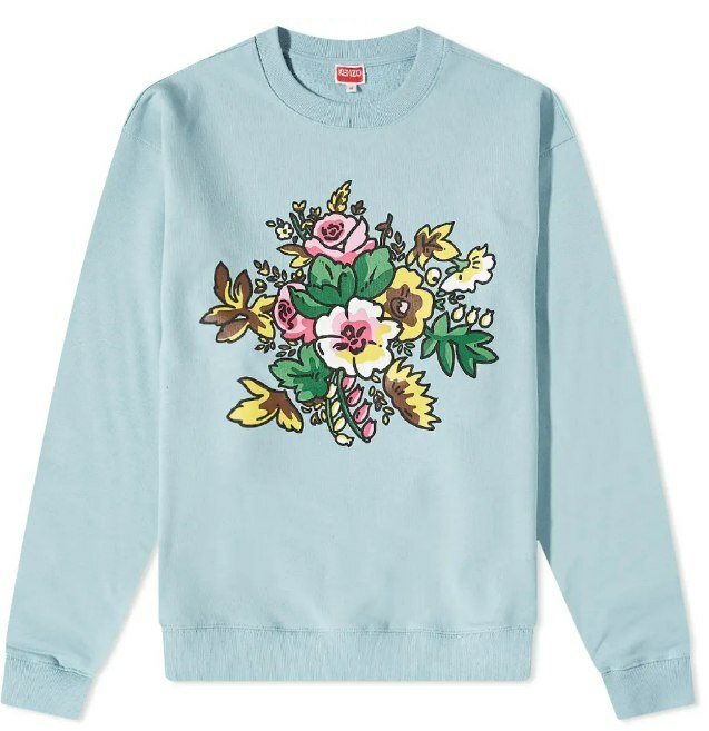 [S] KENZO CLASSIC CREW SWEAT,SKY BLUE, C65SW045-CMI-64 (SK172)