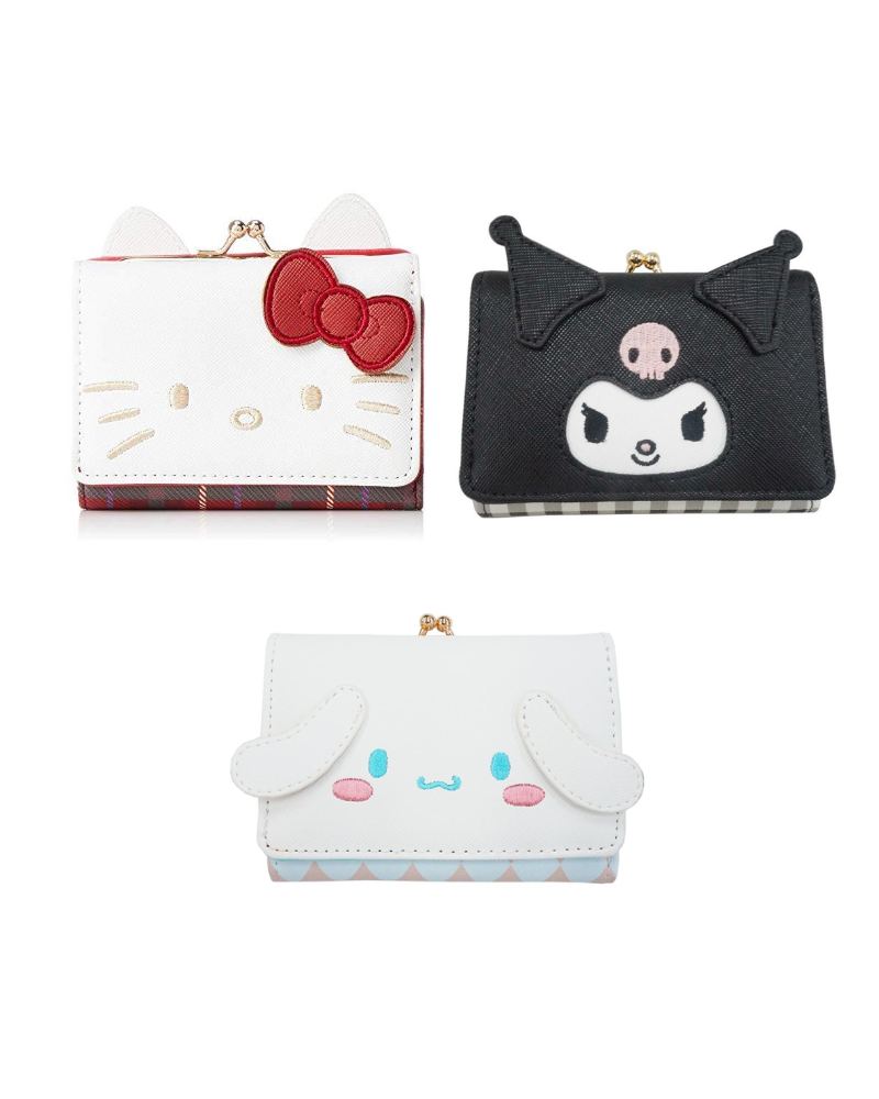 三摺搭扣錢包(Hello Kitty /玉桂狗 /Kuromi)