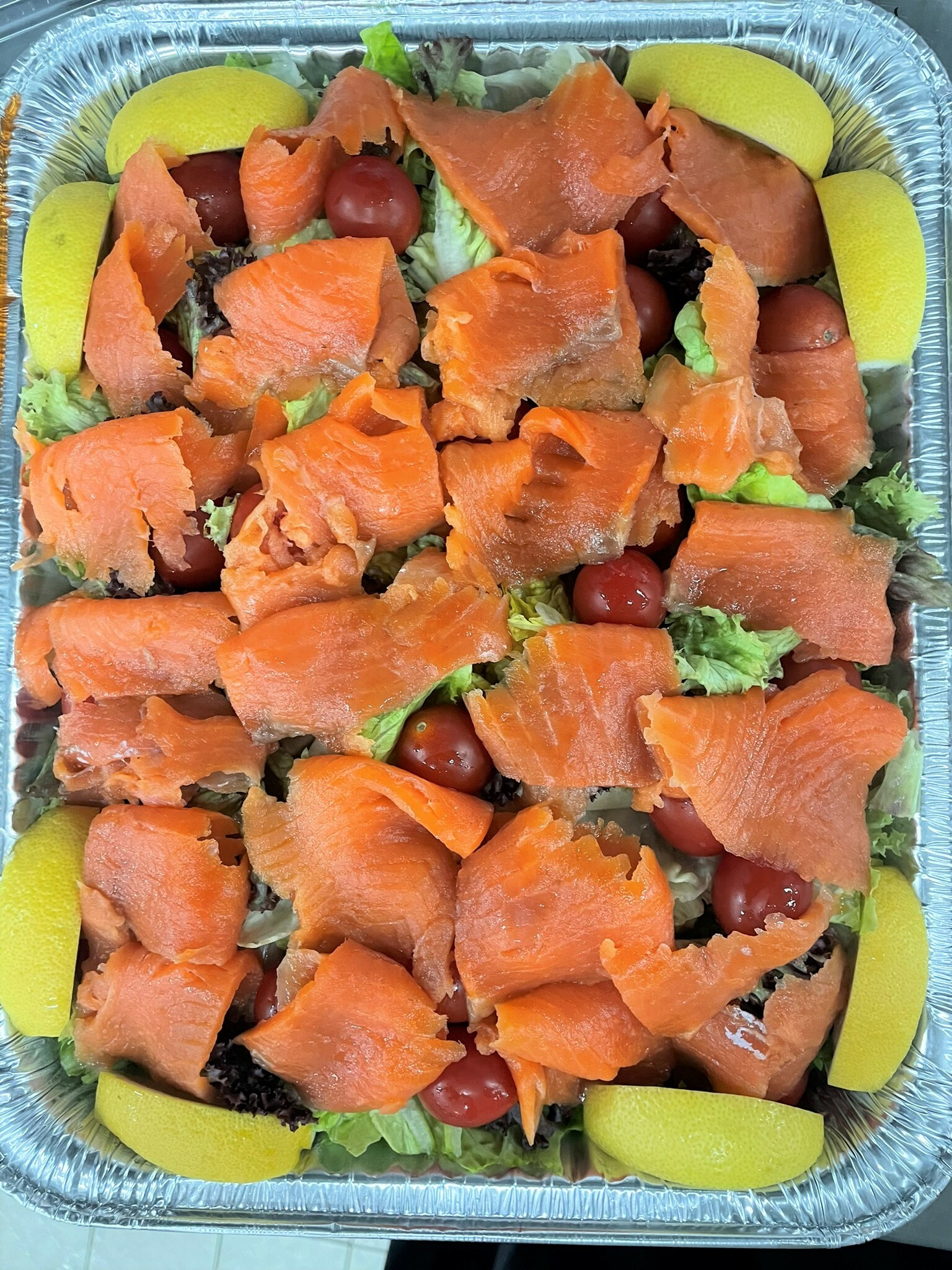 煙三文魚田園沙律