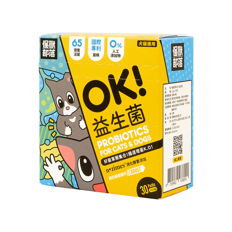 怪獸部落｜OK！益生菌（1.5G×30包）