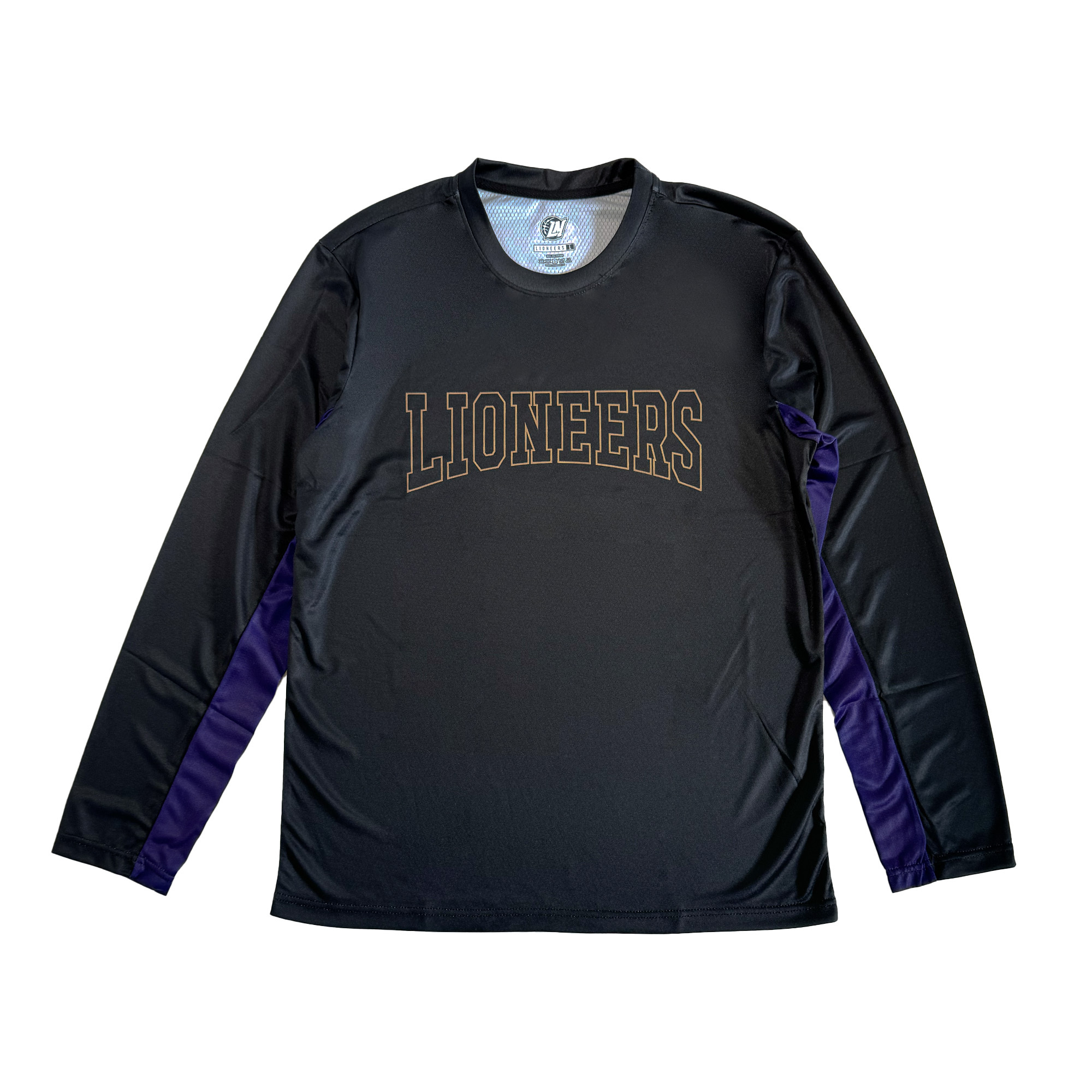 23-24 LIONEERS拼接長TEE｜黑金