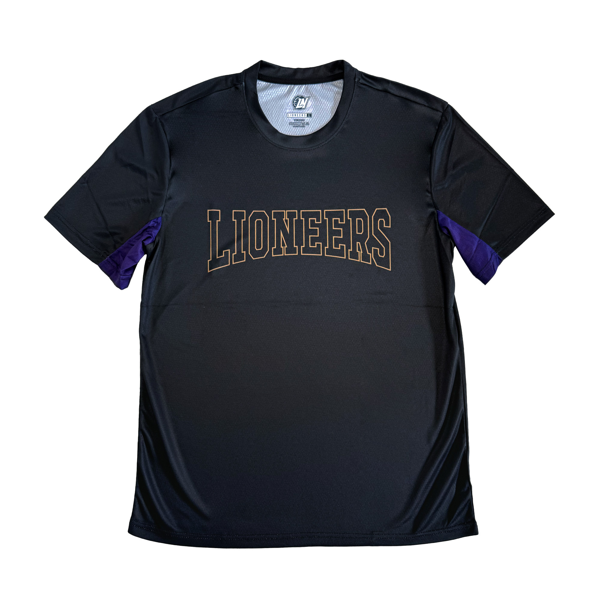 23-24 LIONEERS拼接短TEE｜黑金