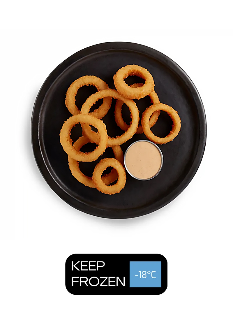 美國麥肯脆漿洋葱圈 3/8  US MCCAIN Moore's Battered Onion Rings , 2.5磅/ 包  (急凍 -18℃)