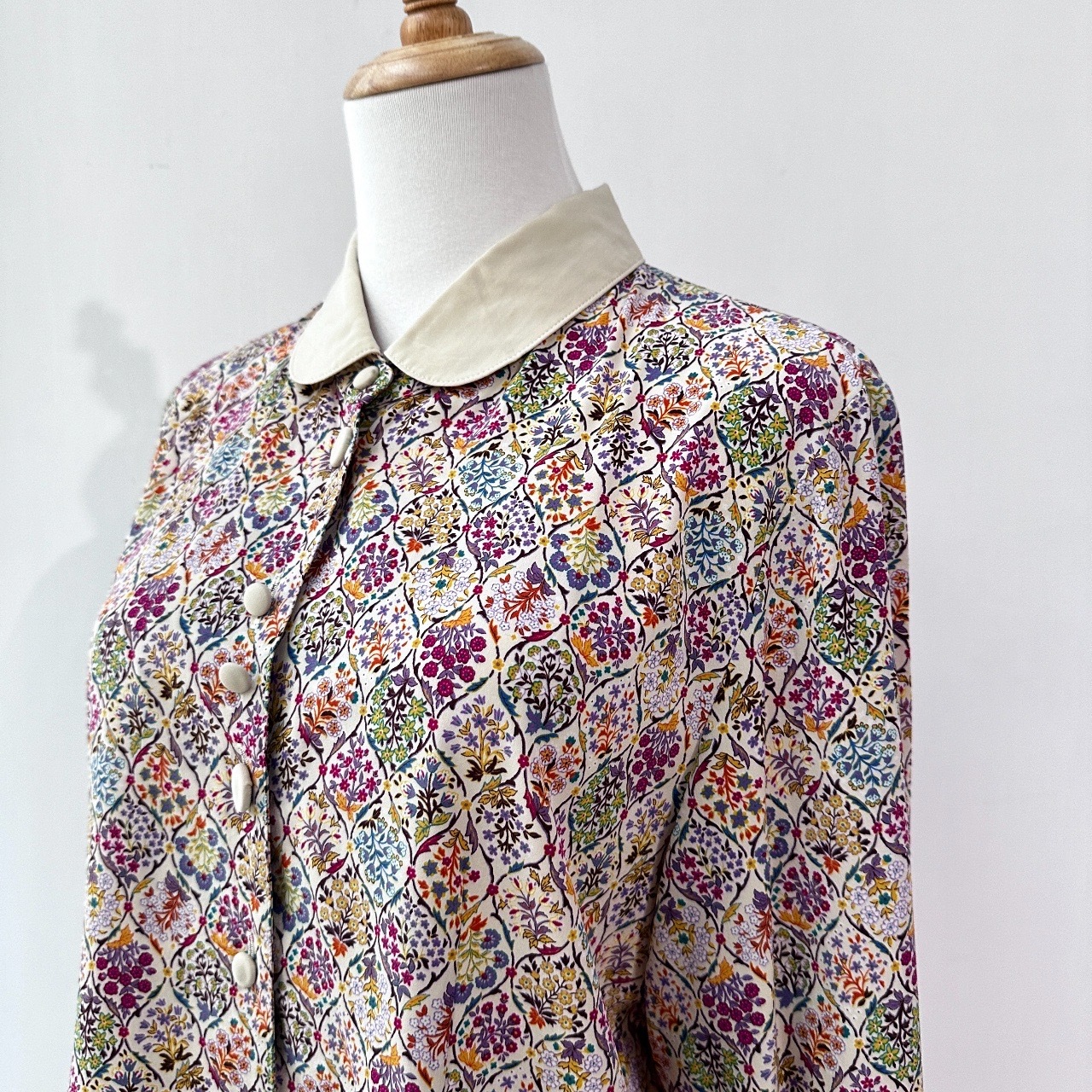 繁花似錦和風古著上衣