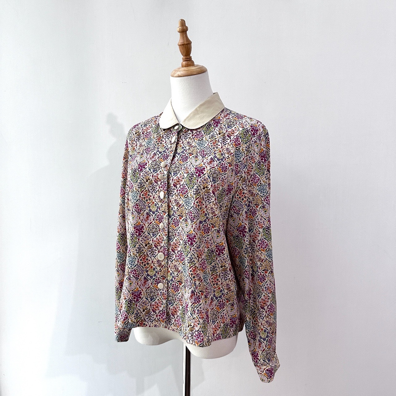 繁花似錦和風古著上衣