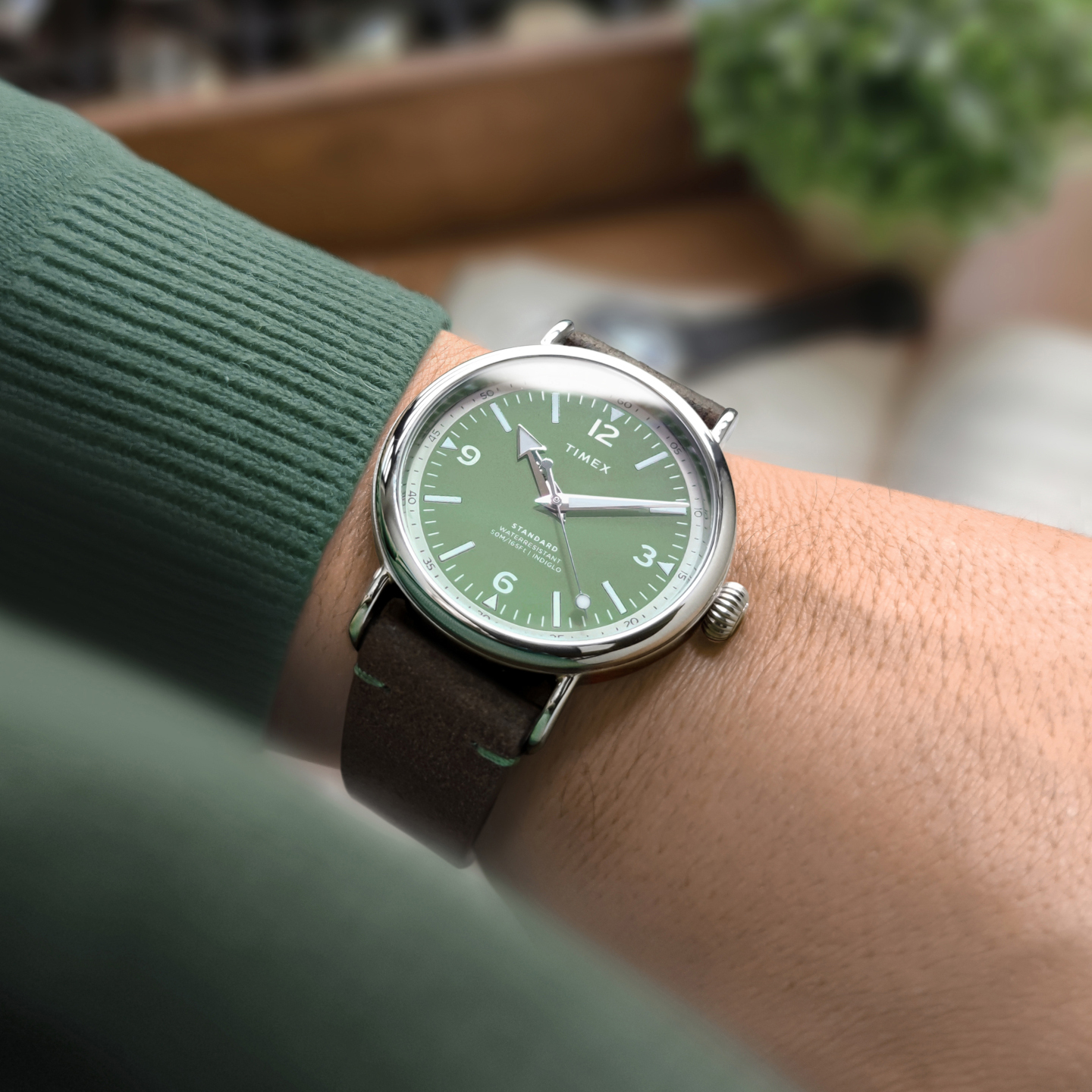 萬年鐘錶 - TIMEX 天美時  紳士款經典素雅錶面環保皮革男錶 TW2V71200  錶徑 40MM