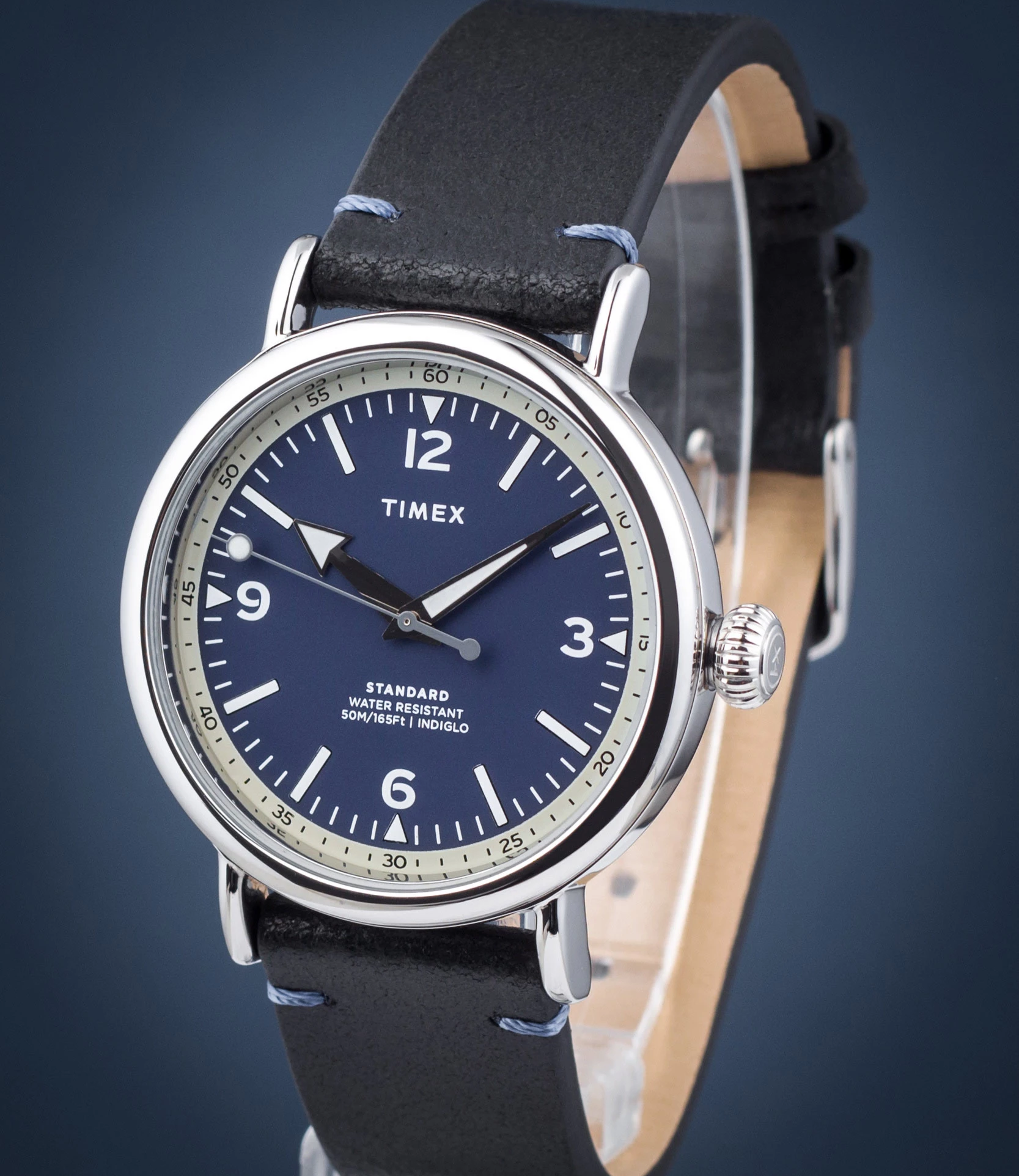 萬年鐘錶 - TIMEX 天美時  紳士款經典素雅錶面環保皮革男錶 TW2V71300 錶徑 40MM