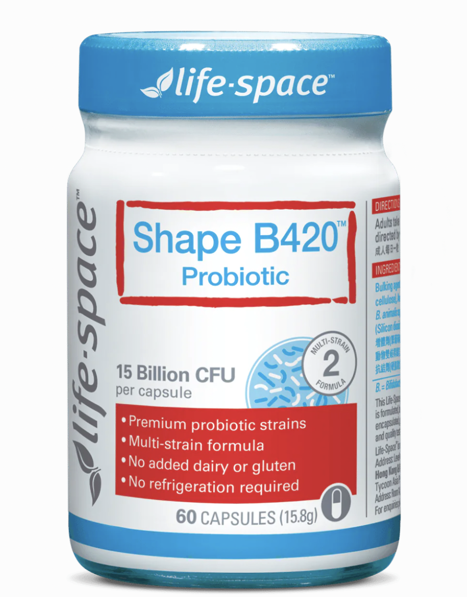 life-space益倍適 Shape B420 塑形益生菌（EXP 2026年）60粒膠囊