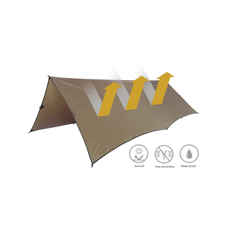 OneTigris CE-HTM01-CB BULWARK Rain Fly Camping Tarp