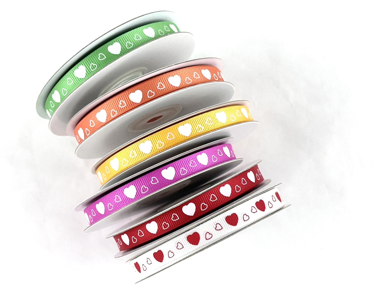 大小愛心 羅紋 25碼/10mm限量 派對色系/Outlet