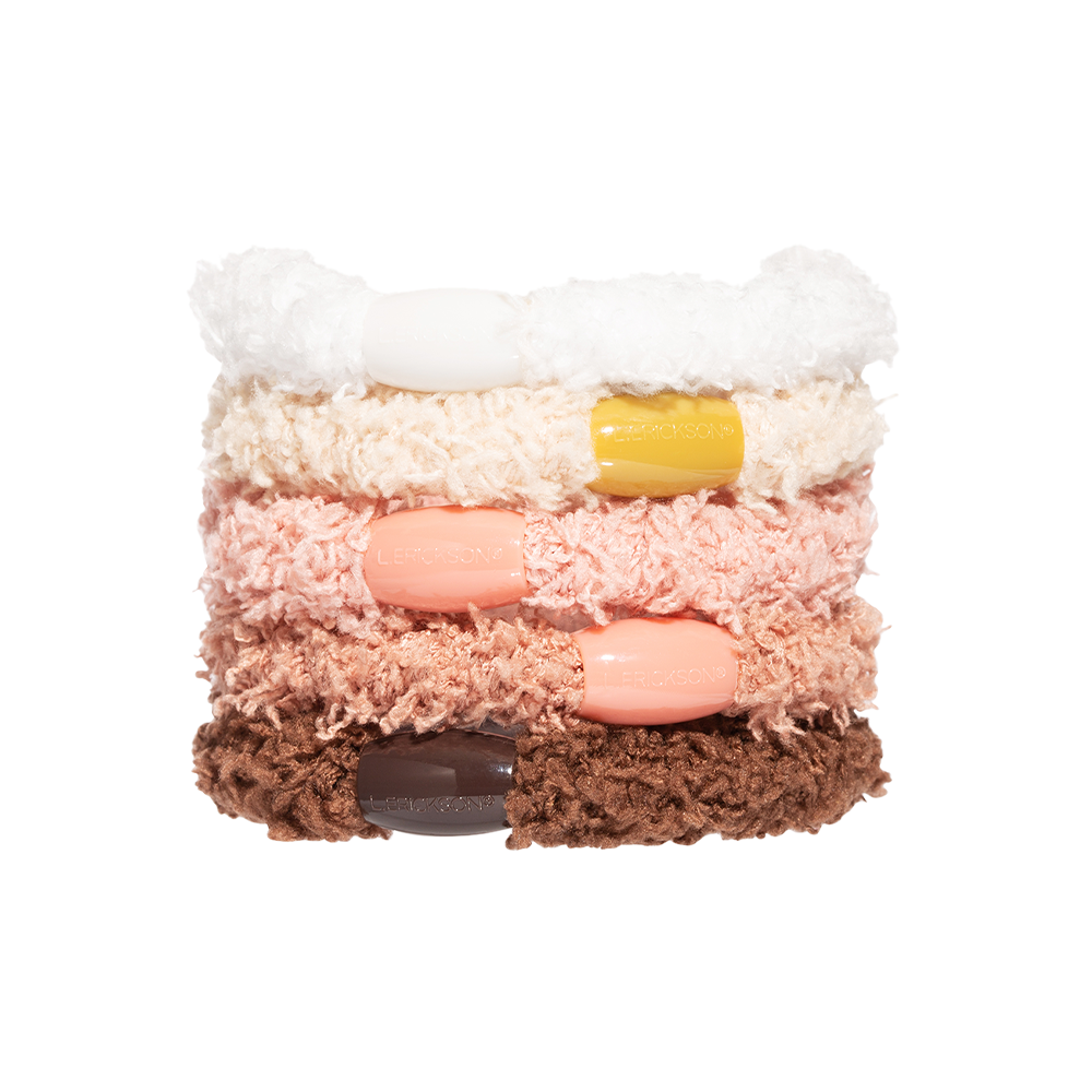 L. ERICKSON 毛絨彈力髮圈〈焦糖甜心〉