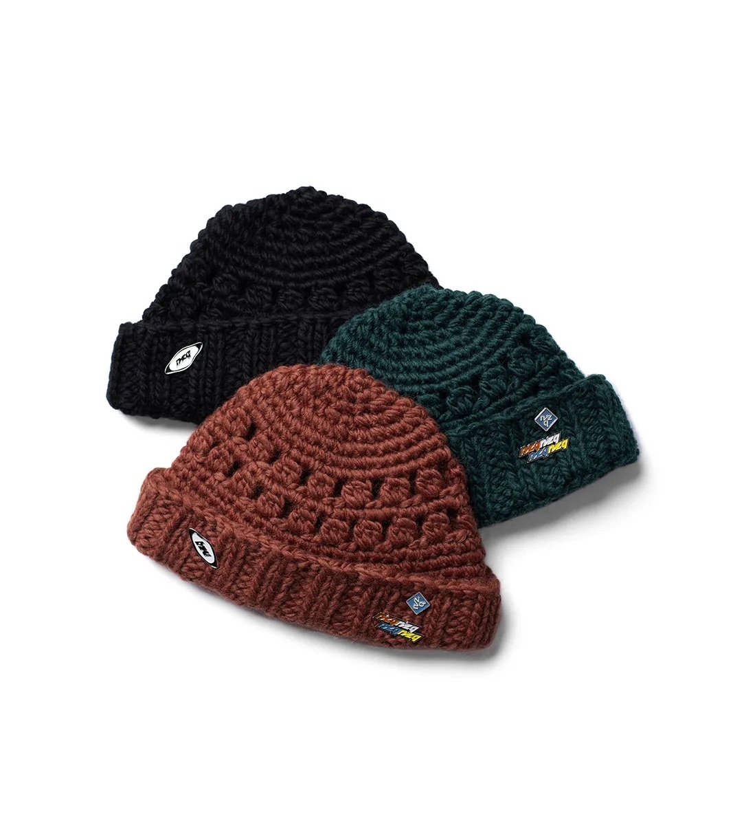 Nozzle Quiz Crochet Beanie 羊毛粗針織毛帽 (3Pines)