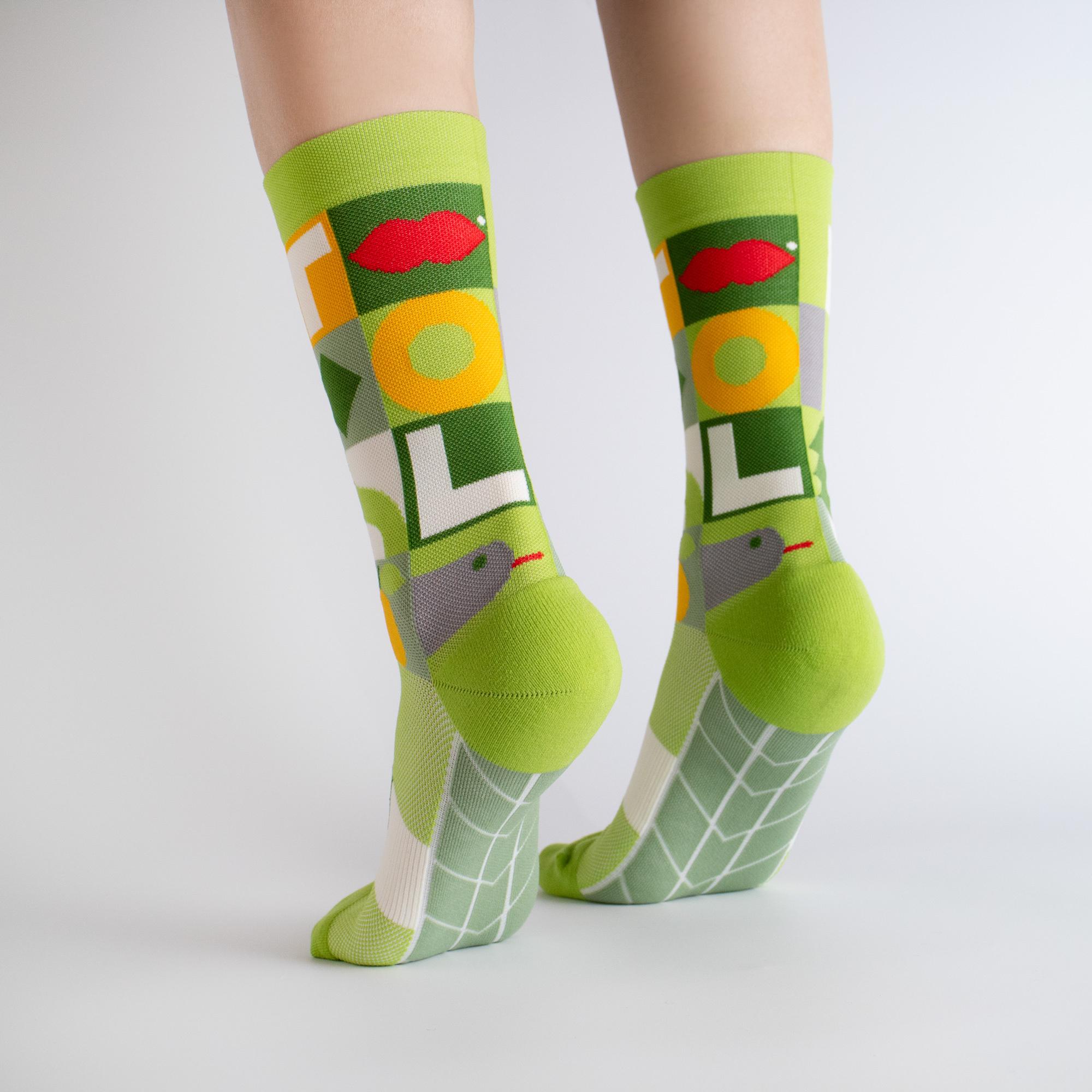 綠地圖｜經典設計師款．壓力3/4襪