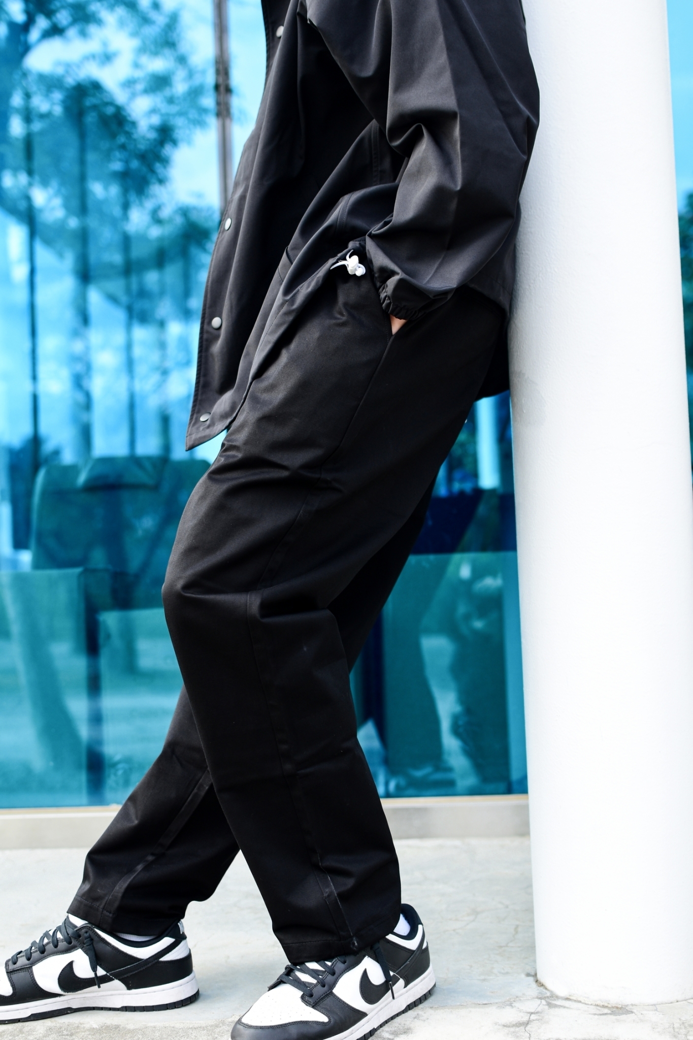 ☆ETW☆【EASY TO WEAR】AGU 重磅錐形工作長褲 工裝 UTX扣具 長褲 黑色 卡其 《G-24》