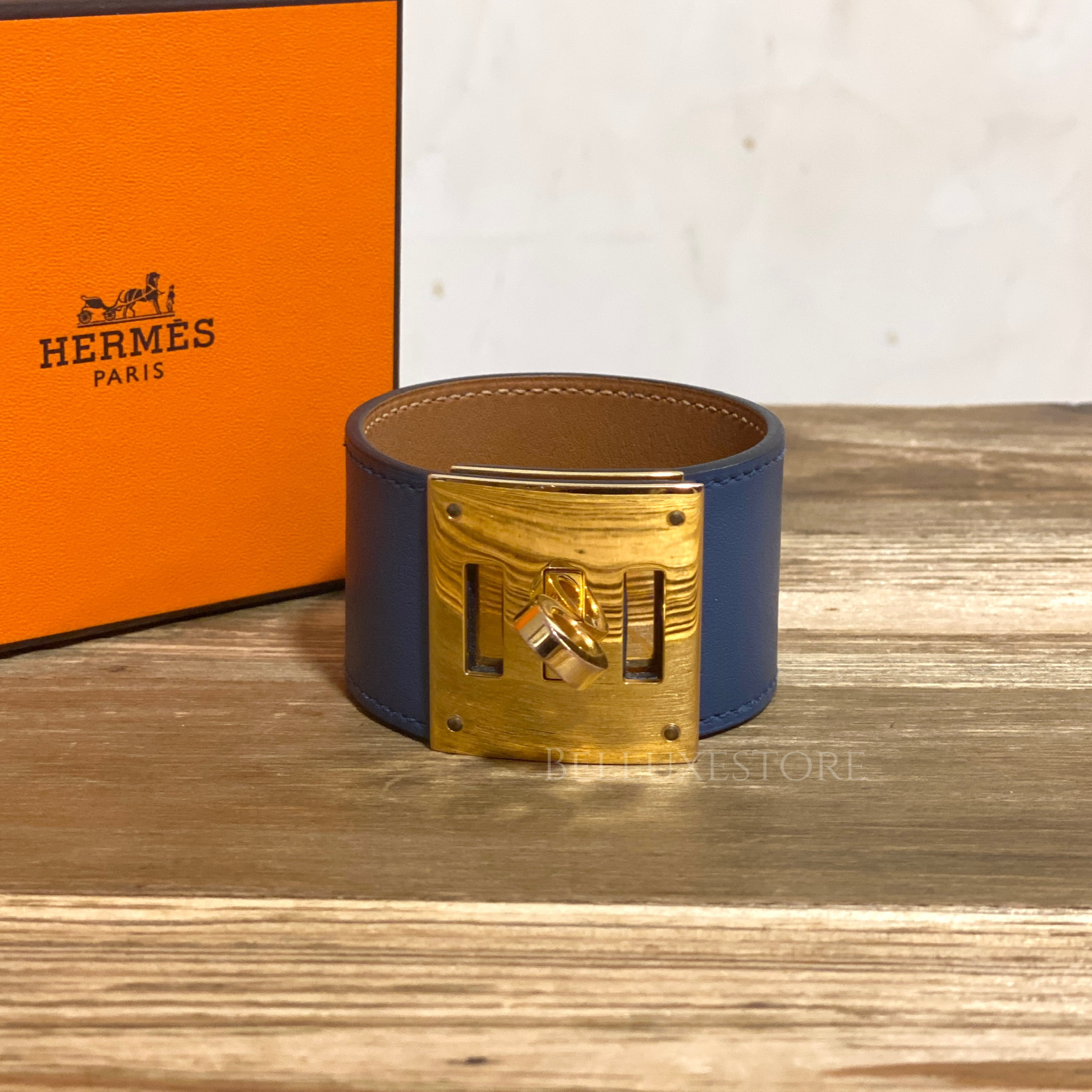 Pre-owned] Hermes Kelly Dog Bracelet stamp X
