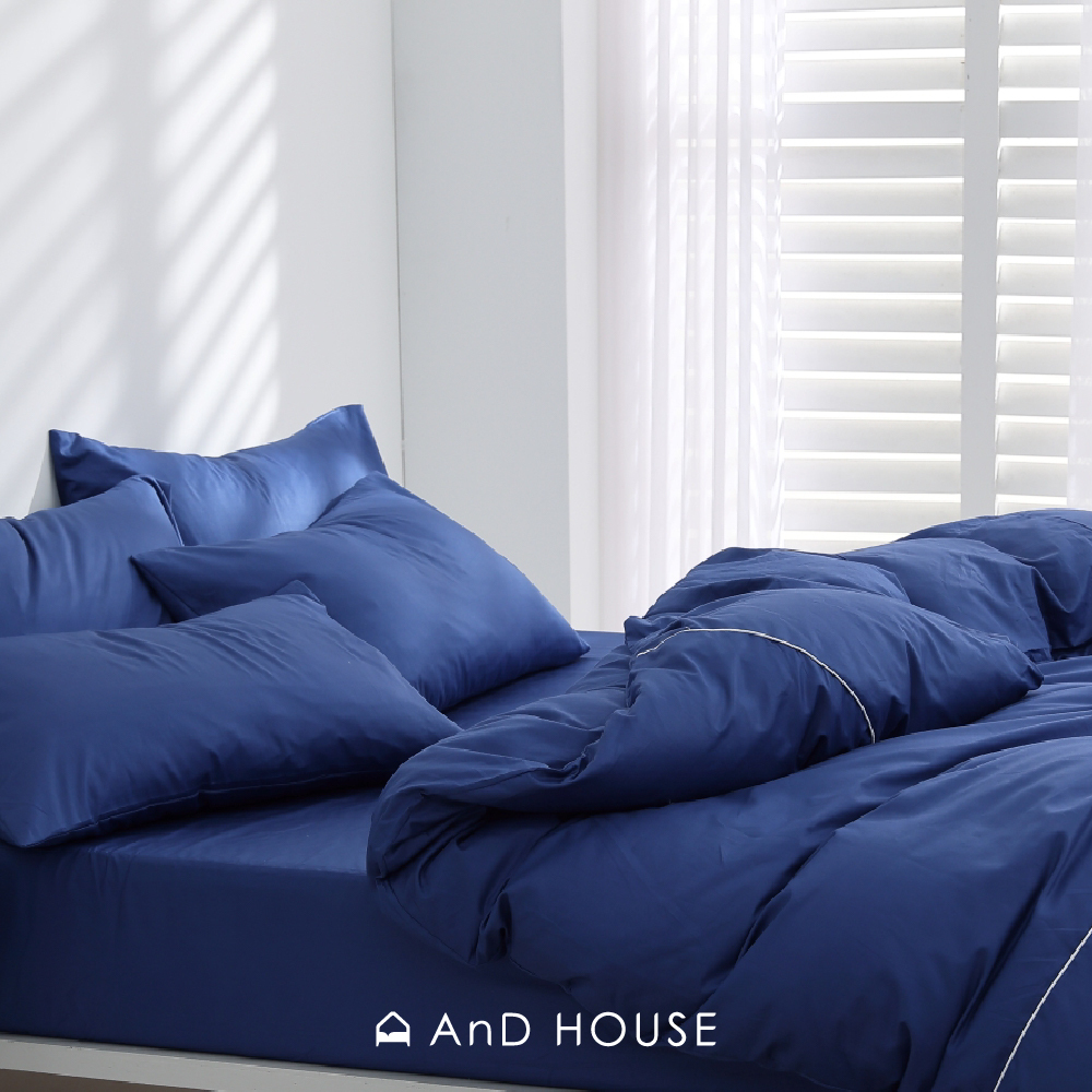 200織精梳純棉｜100%純棉｜紳士藍｜單品&床包被套組