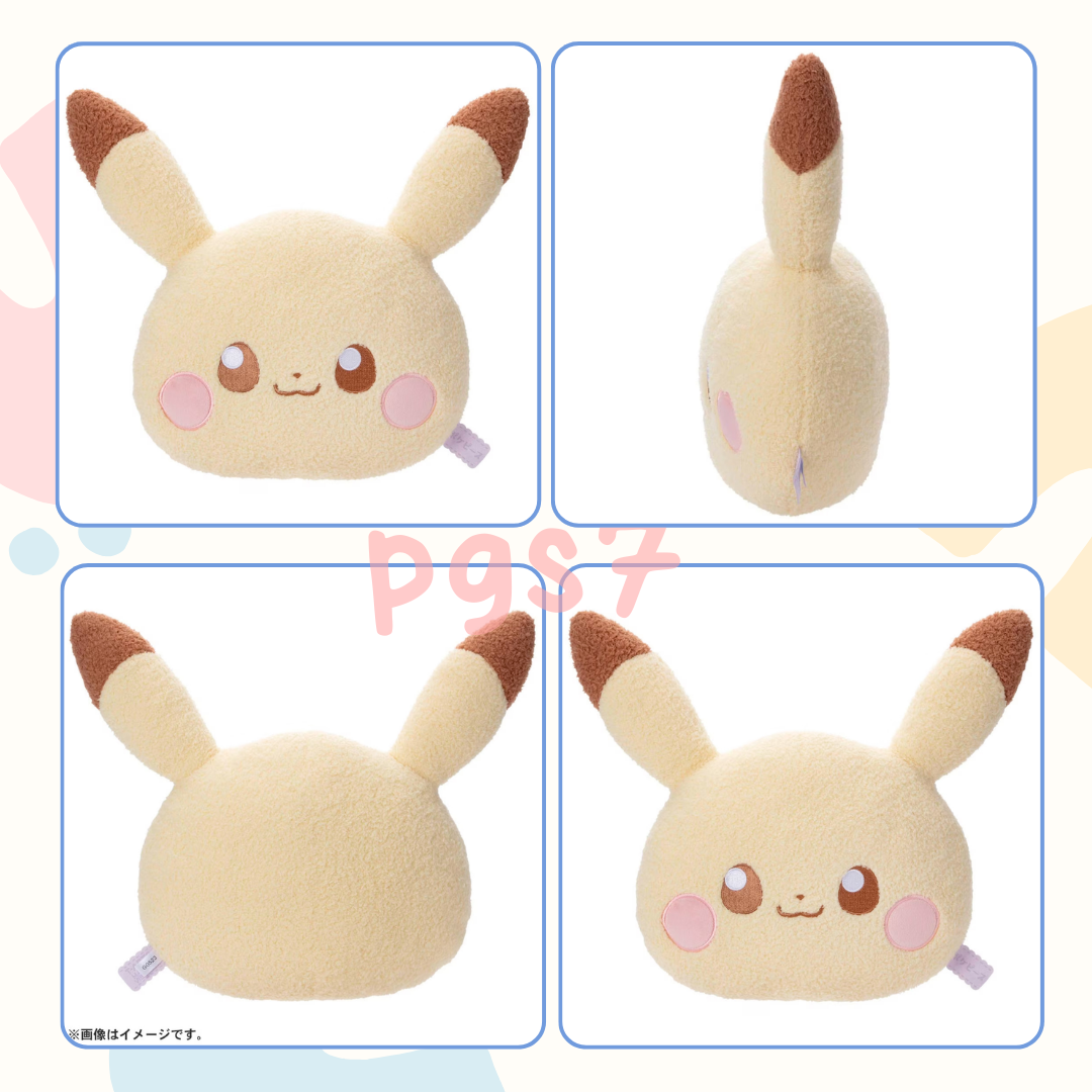 【現貨】日本寶可夢 毛茸茸系列 皮卡丘 皮丘 波加曼抱枕靠墊