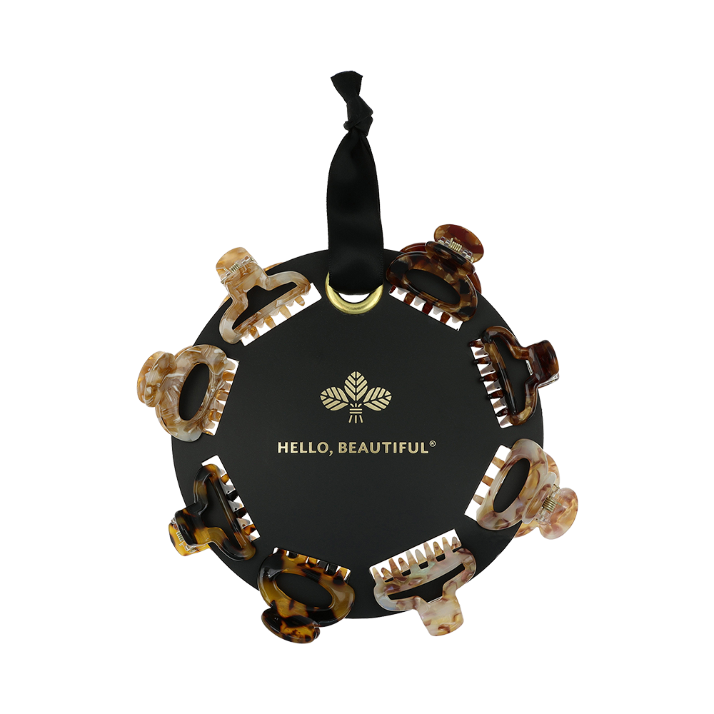 L. ERICKSON 造型抓夾8入組〈琥珀柔光〉