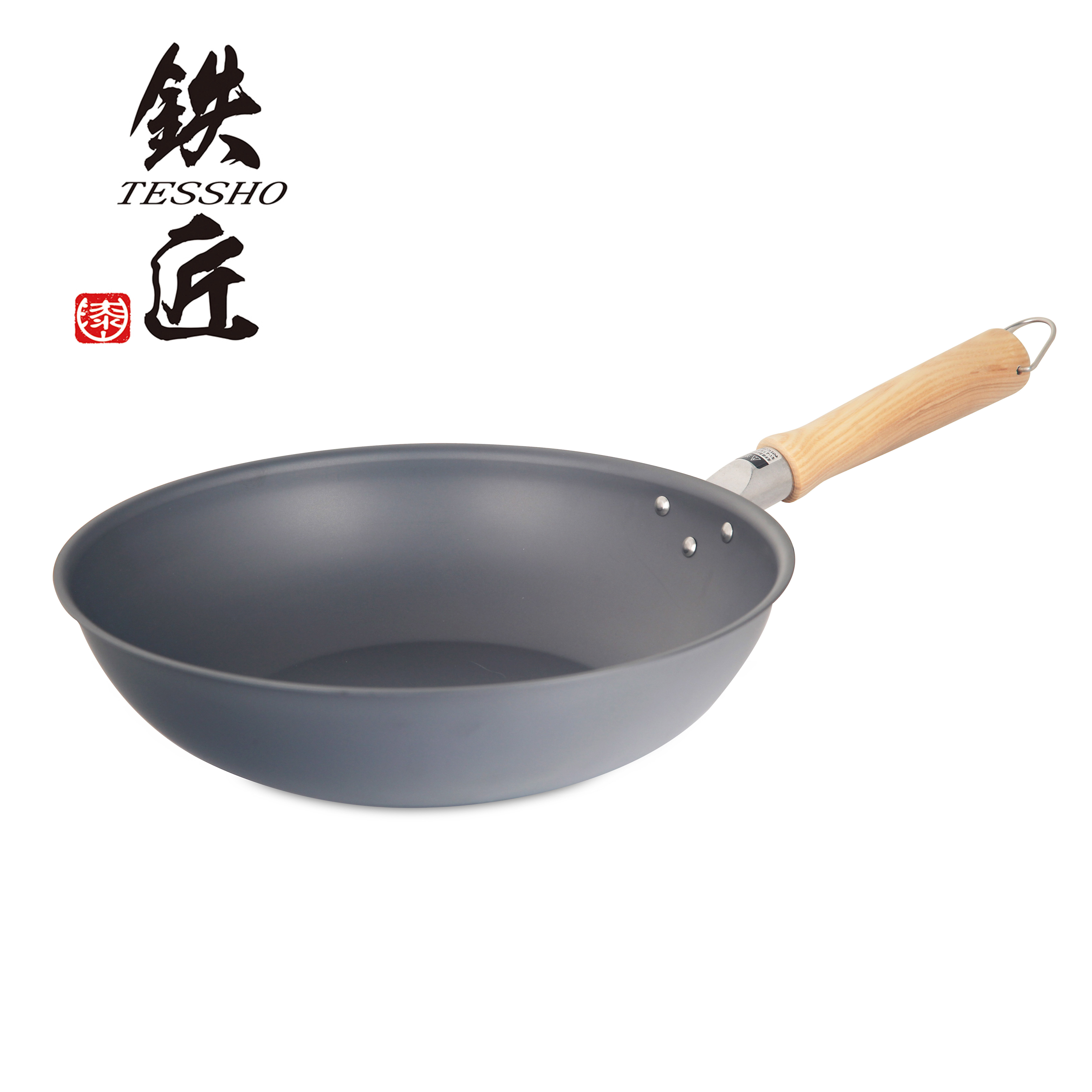 日本鉄匠 28cm單柄窒化鐵炒鑊 -WK-TS-0059