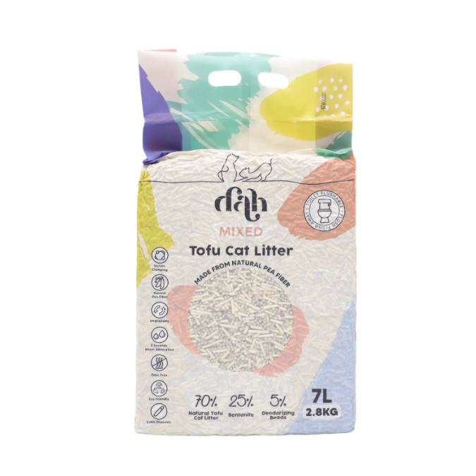 DAH - 混合豆腐貓砂 7L(豌豆纖維混合礦土製造)