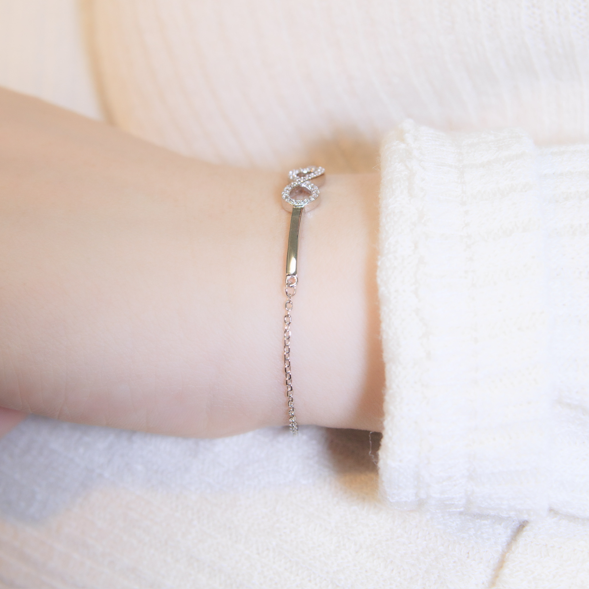 | 925 Silver・White Gold | Endless Constant Bracelet | BR0993 |