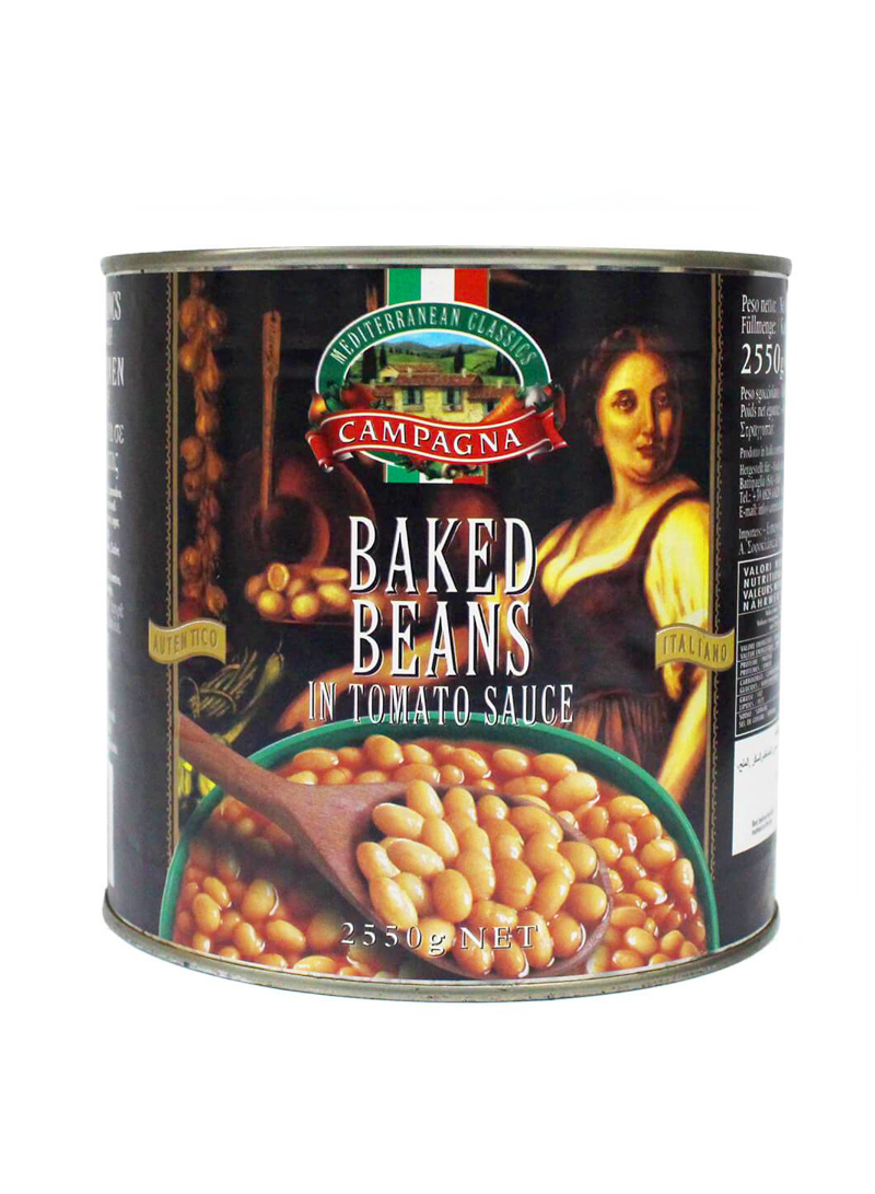 1箱 Campagna 意大利茄汁焗豆 Italy Campagna Baked Beans 6 x 2.55千克 /罐