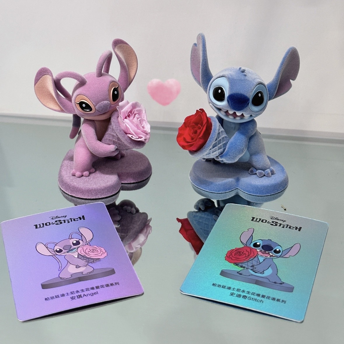 迪士尼正版永生花盲盒 絨質 擺件 公仔