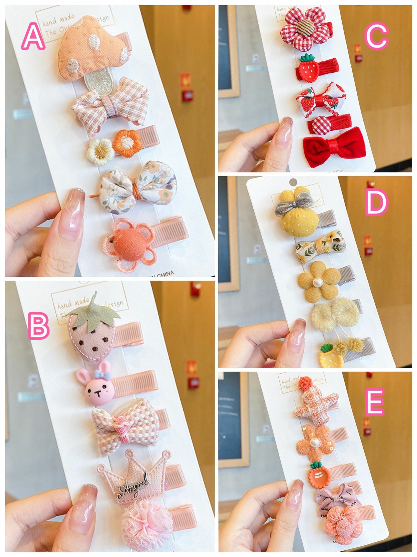 🌈繽紛色女孩👧🏻髮夾套裝-2400054