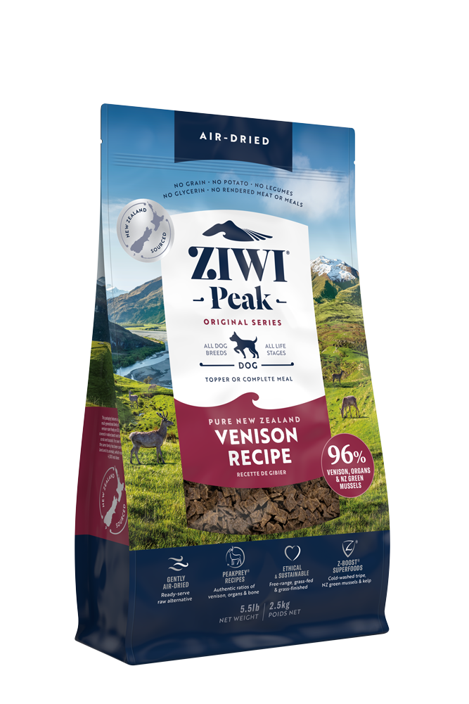 Ziwipeak  - 風乾狗糧系列-鹿肉配方  (454g / 1kg / 2.5kg)