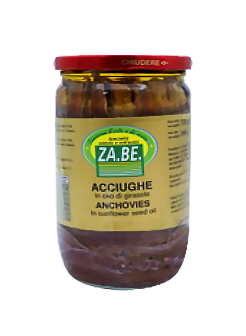 ZA.BE. Anchovies Fillets in Sunflower Seed Oil  ~ (700g)
