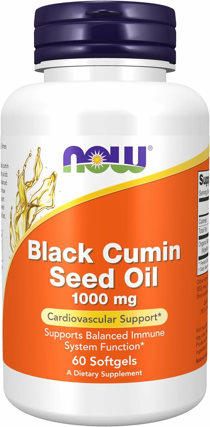[預購] Now 黑種草籽油 1000毫克 60粒軟膠囊 Black Cumin Seed Oil