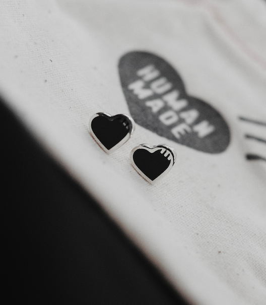 HUMAN MADE HEART SILVER EARRING（HEART SILVER EARRING）