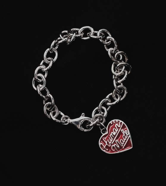 HUMAN MADE HEART SILVER BRACELET 愛心純銀手鍊| FLOMMARKET