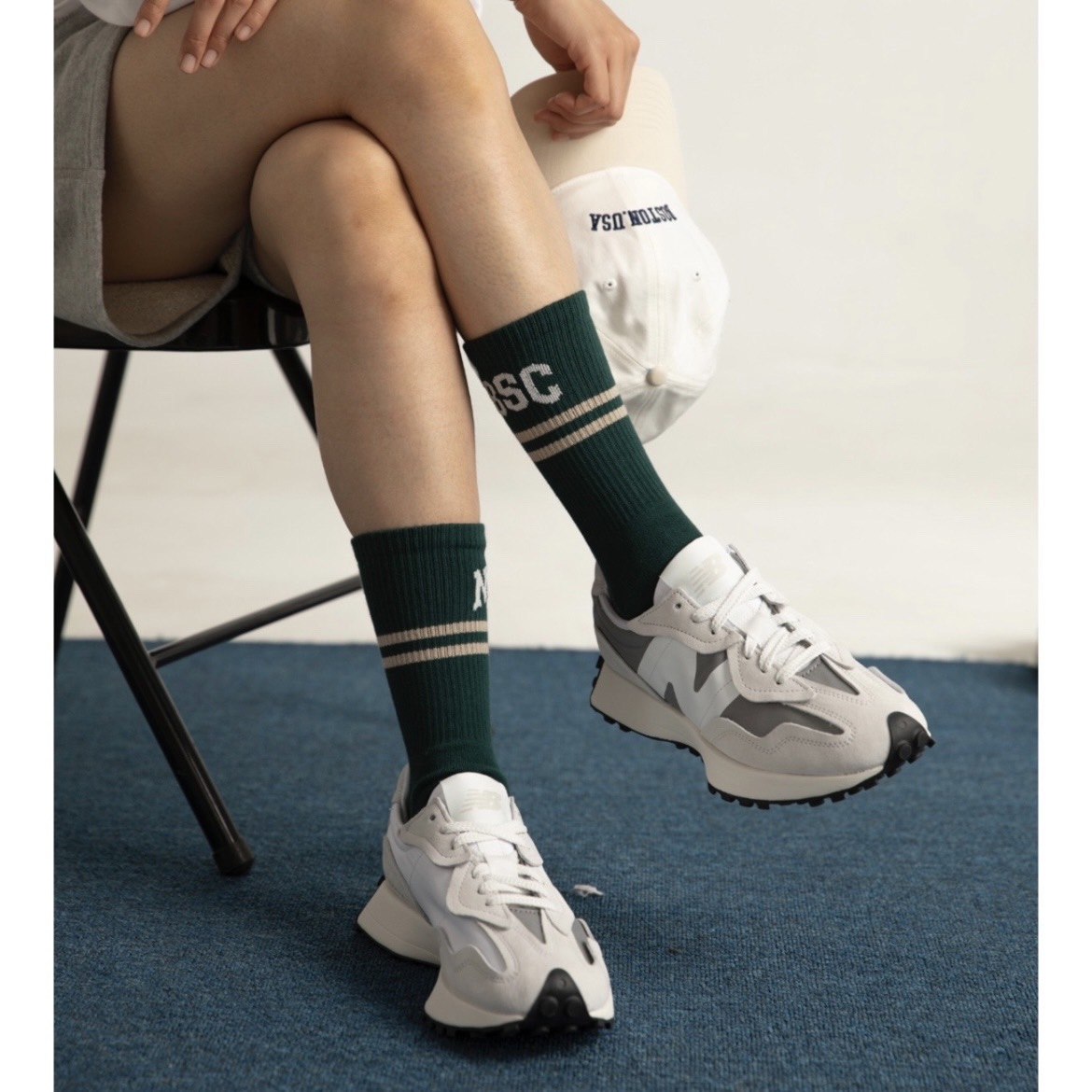 NEW BALANCE 327 冰川灰 反轉灰白