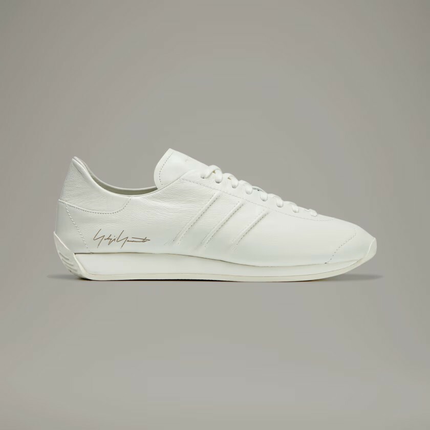 【 Y-3 COUNTRY 頂級鞋款 - 皮革 白】