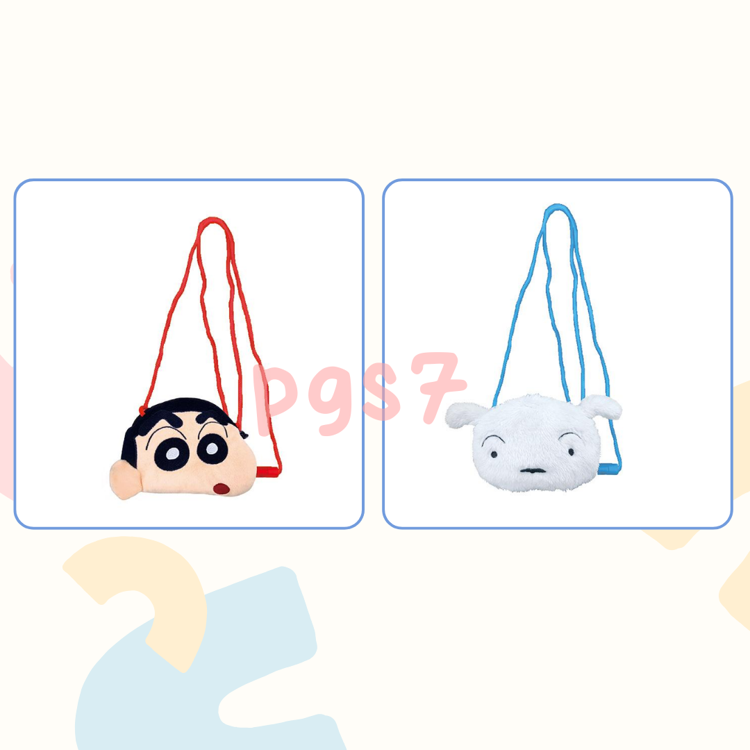 【現貨】日本蠟筆小新 小白 頸掛零錢包